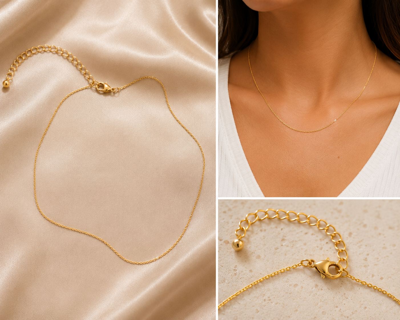 Delicate Luxe Gold Chain Necklace
