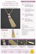 Lavender Luxe Tassel Statement Necklace