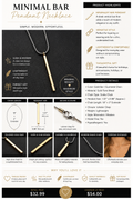 Minimal Bar Pendant Necklace