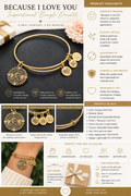 Because I Love You Inspirational Bangle Bracelet