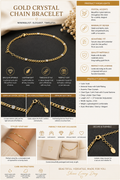 Gold Crystal Accent Chain Bracelet – Minimalist Luxe Style