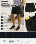 Summit Flex Performance Shorts