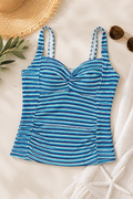 Coastal Breeze Textured Tankini Top Ladies swimsuit (TOP ONLY)