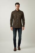 Men's Ablanche Shirt (Brown)