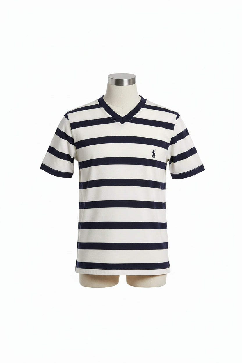 Men's Black An White Polo Shirt