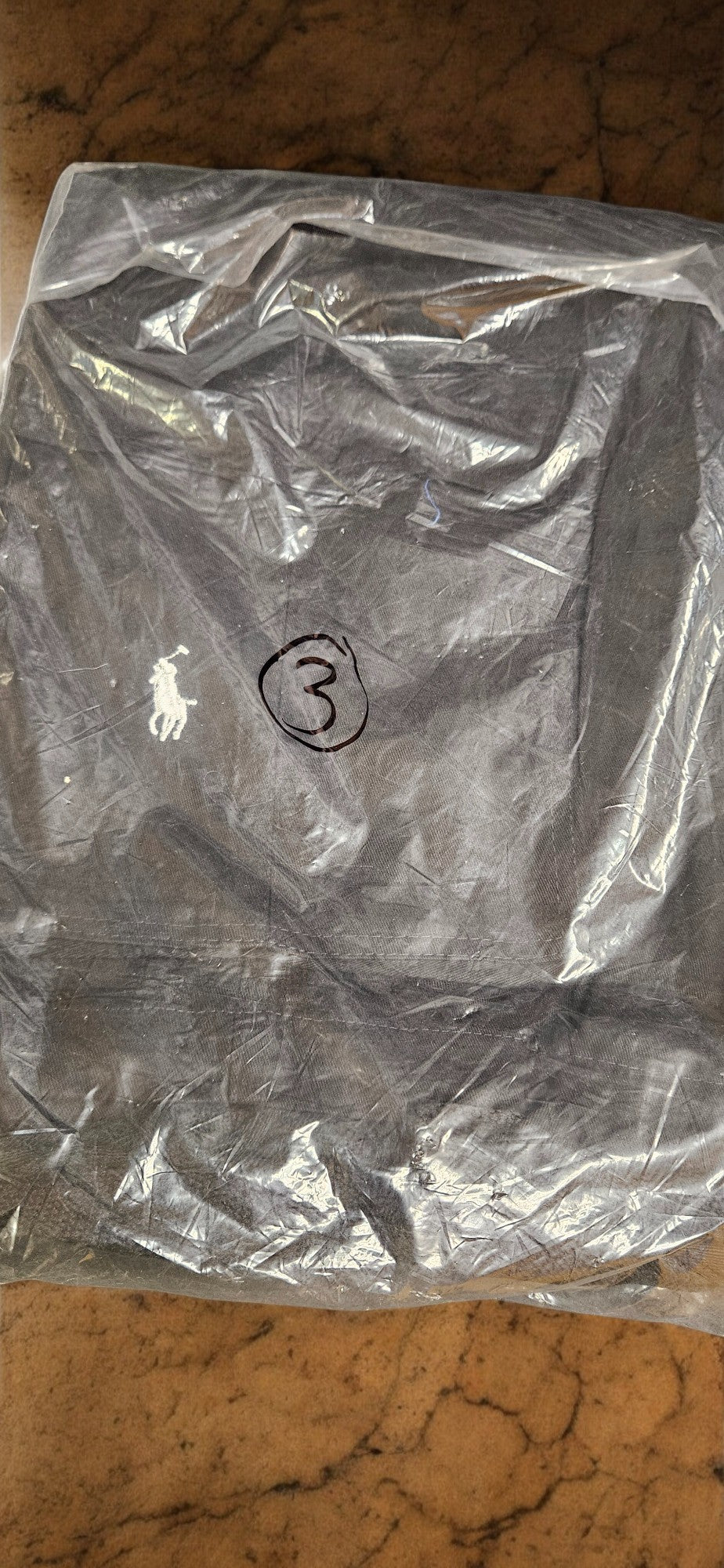 Men's Black Polo Shorts (White Emblem)