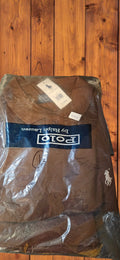 Men's Brown Polo Shirt (White Emblem)