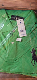Men's Green Polo Shirt (Big Black Emblem)