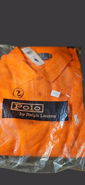 Men's Light Orange Polo Shirt (White Emblem)