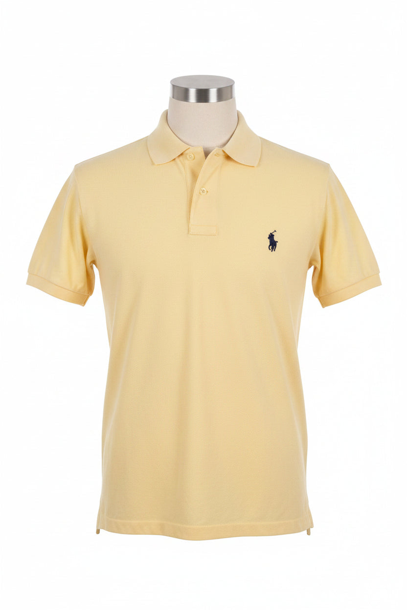 Men's Yellow Polo Shirt (Black Emblem)