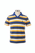 Men's Orange Blue White An Grey Polo Shirt