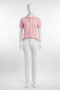 Men's Pink Polo Shirt (White Emblem)