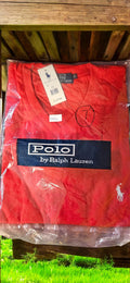 Men's Red Polo Shirt (White Emblem)