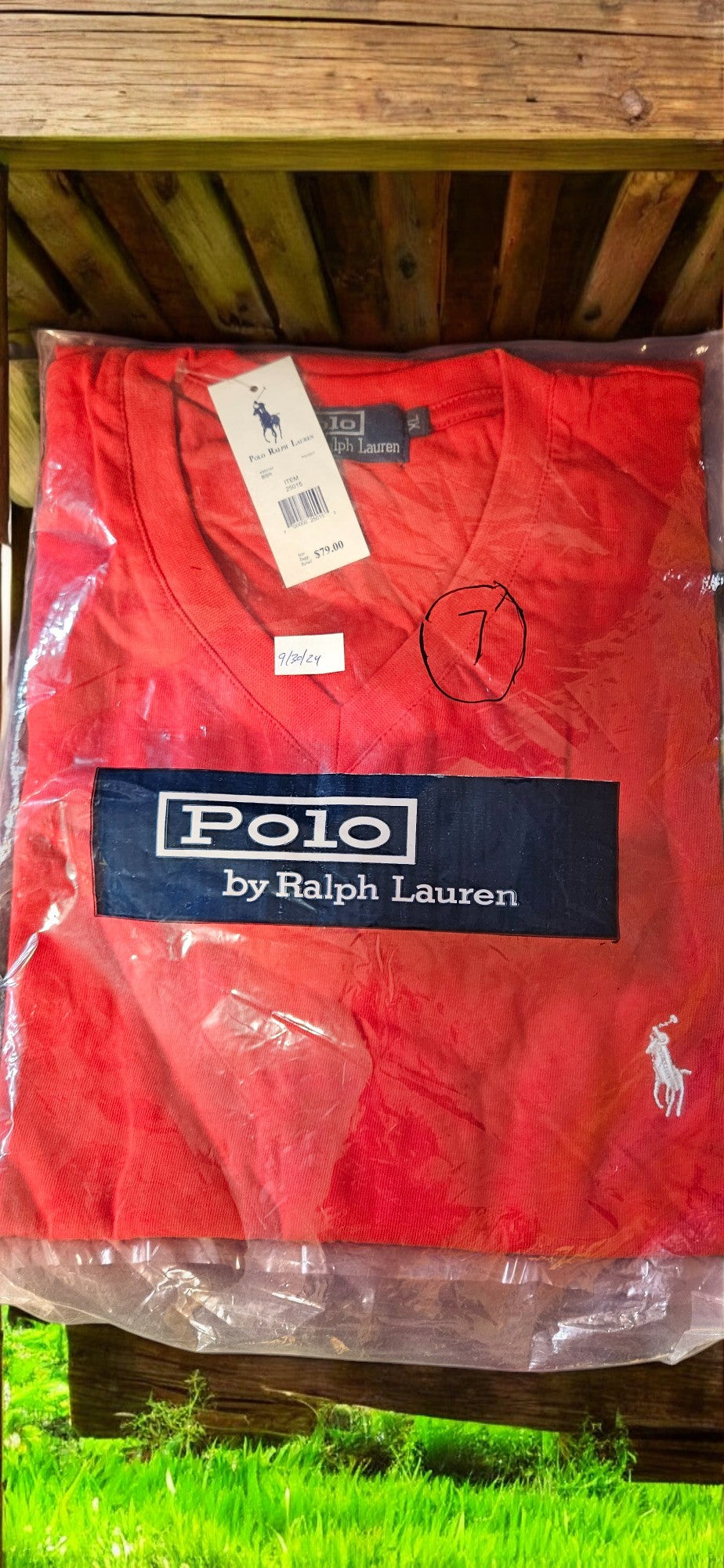 Men's Red Polo Shirt (White Emblem)