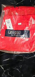 Men's Red Polo Shorts (White Emblem)