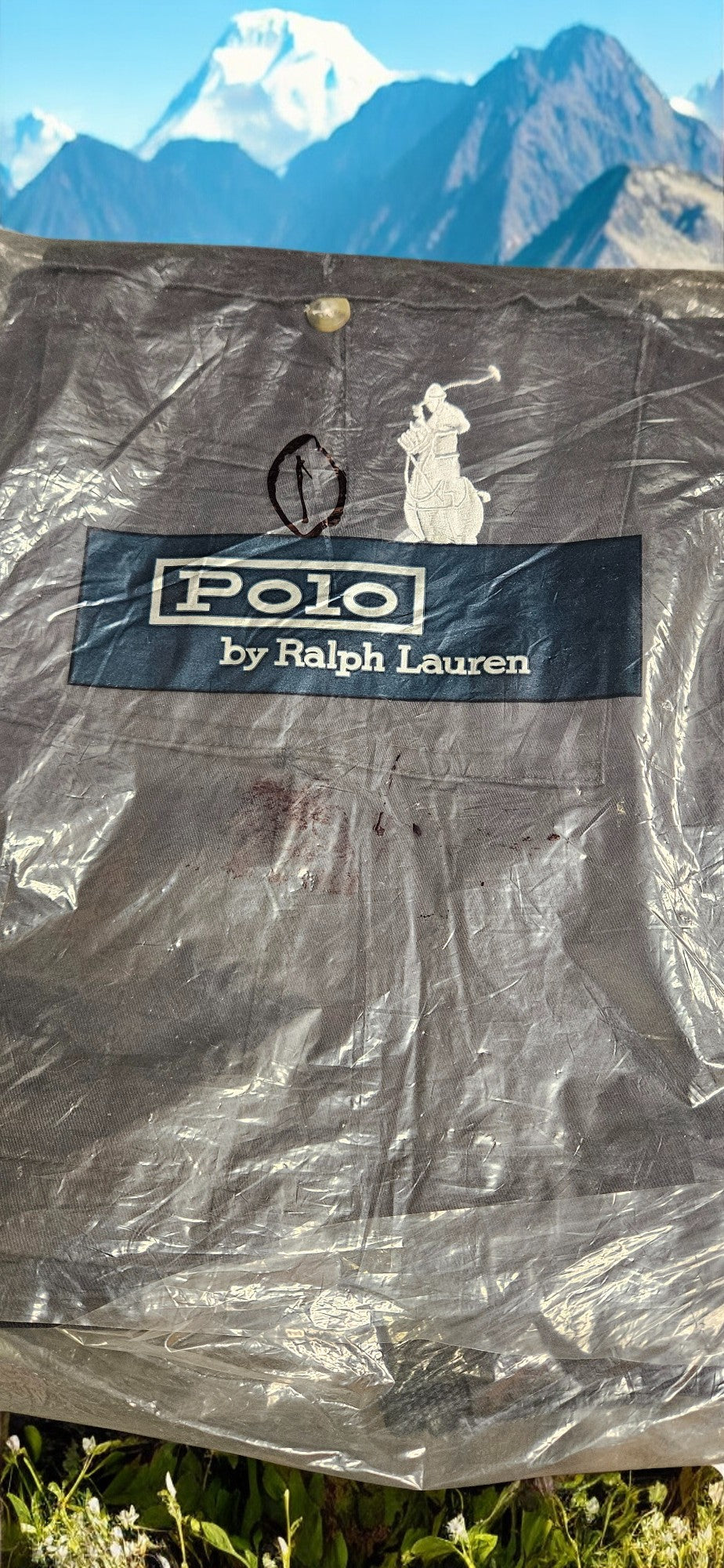 Men's Royal Blue Polo Shorts (Big White Emblem)