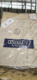 Men's Tan Polo Shorts (Black Emblem)