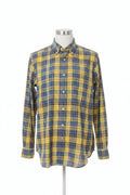 Men's Yellow Checker Polo Shirt