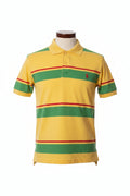 Men's Yellow Green An Red Polo Shirt