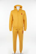 Men's Yellow Polo Sweat Suit