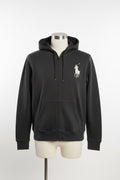 Men's Black Polo Jacket (White Emblem)