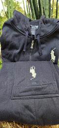 Men's Blue Polo Sweat Suit