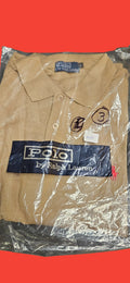 Men's Light Brown Polo Shirt (Red Emblem)