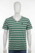 Men's Green An Grey Polo Shirt (White Emblem)