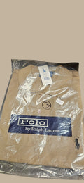 Men's Light Brown Polo Shirt (Black Emblem)
