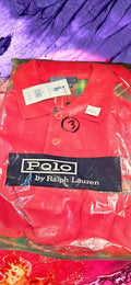 Men's Red Polo Short Set
