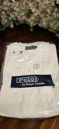 Men's White Polo Shirt (Black Emblem)
