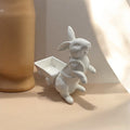 Rabbit/Wagon Glass White