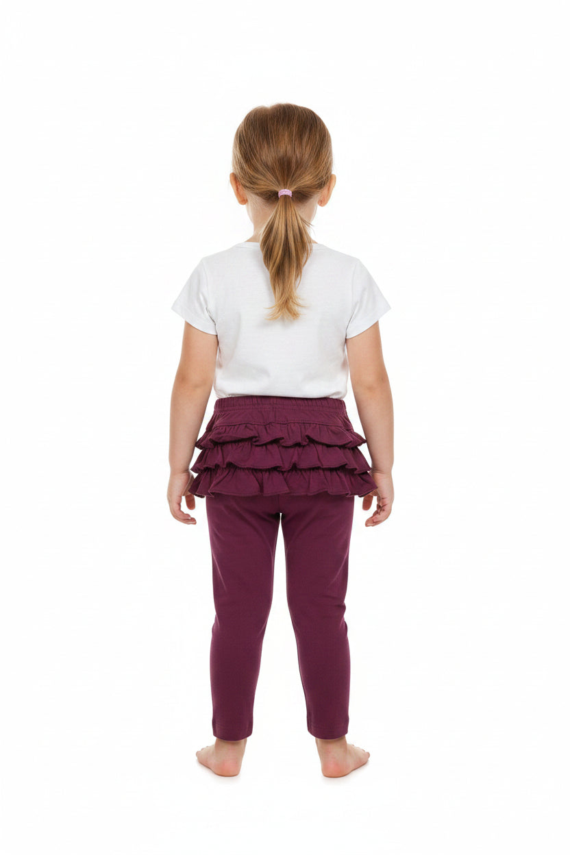 Toddler Girls Burgundy Pants