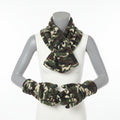 Winter Camo Hat/Scarf Set