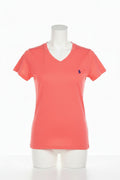 Ladies Dark Pink Polo Shirt (Blue Emblem)