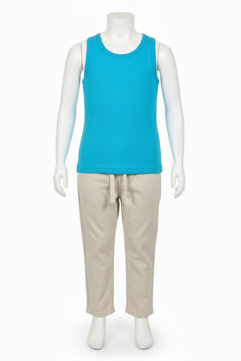Sunny Days Sky Blue Tank Top for Toddler Boys