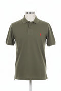 Men's Green Polo Shirt (Red Emblem)