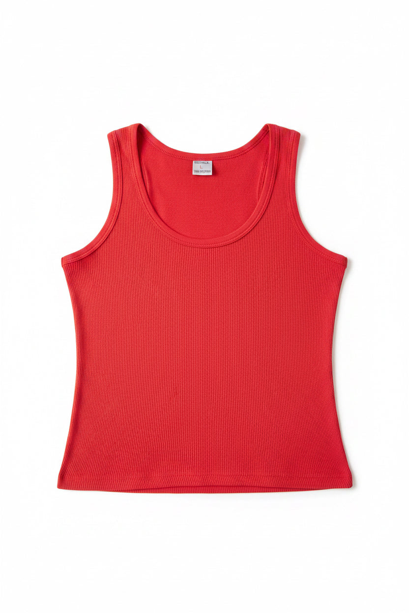 Ladies Red Tank Top